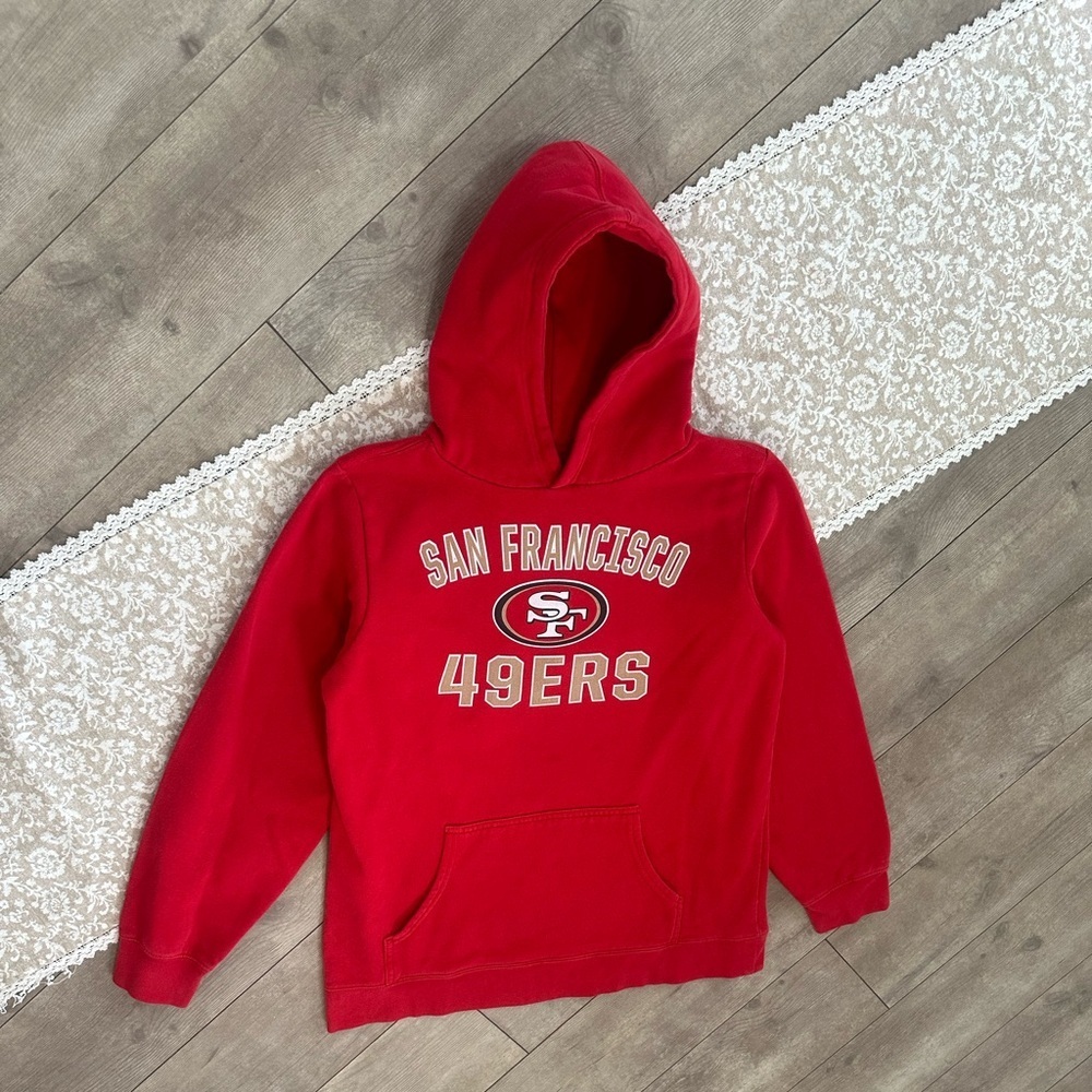 Fanatics San Francisco 49ers Hoodie Sweatshirt Youth Size XL NFL Pullover - Picture 2 of 12